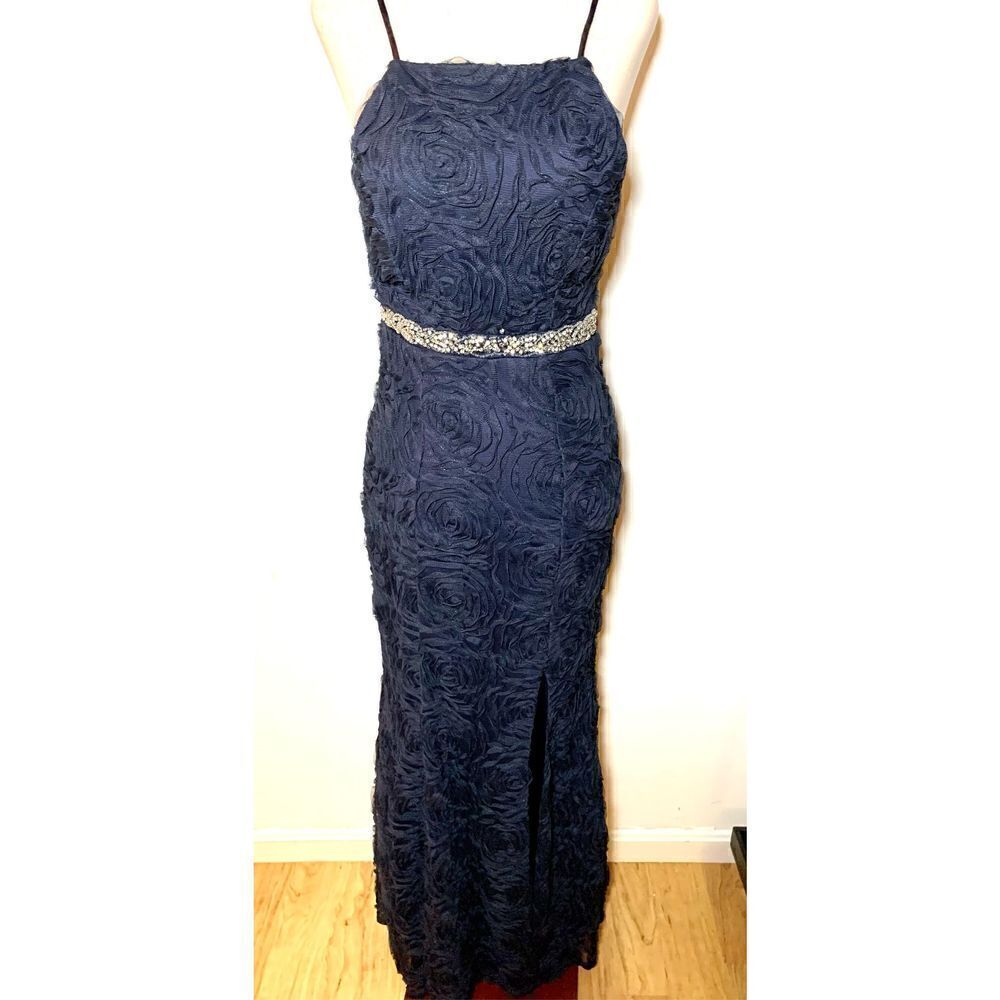 Trixxi Long blue fancy dress size small long maxi